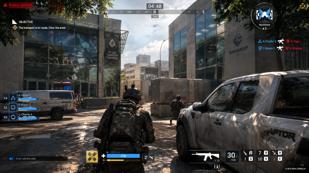 Caliber player ESP box and distance tags through wall on urban maps